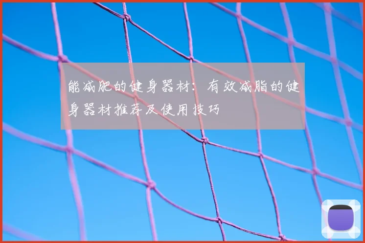 能减肥的健身器材:有效减脂的健身器材推荐及使用技巧